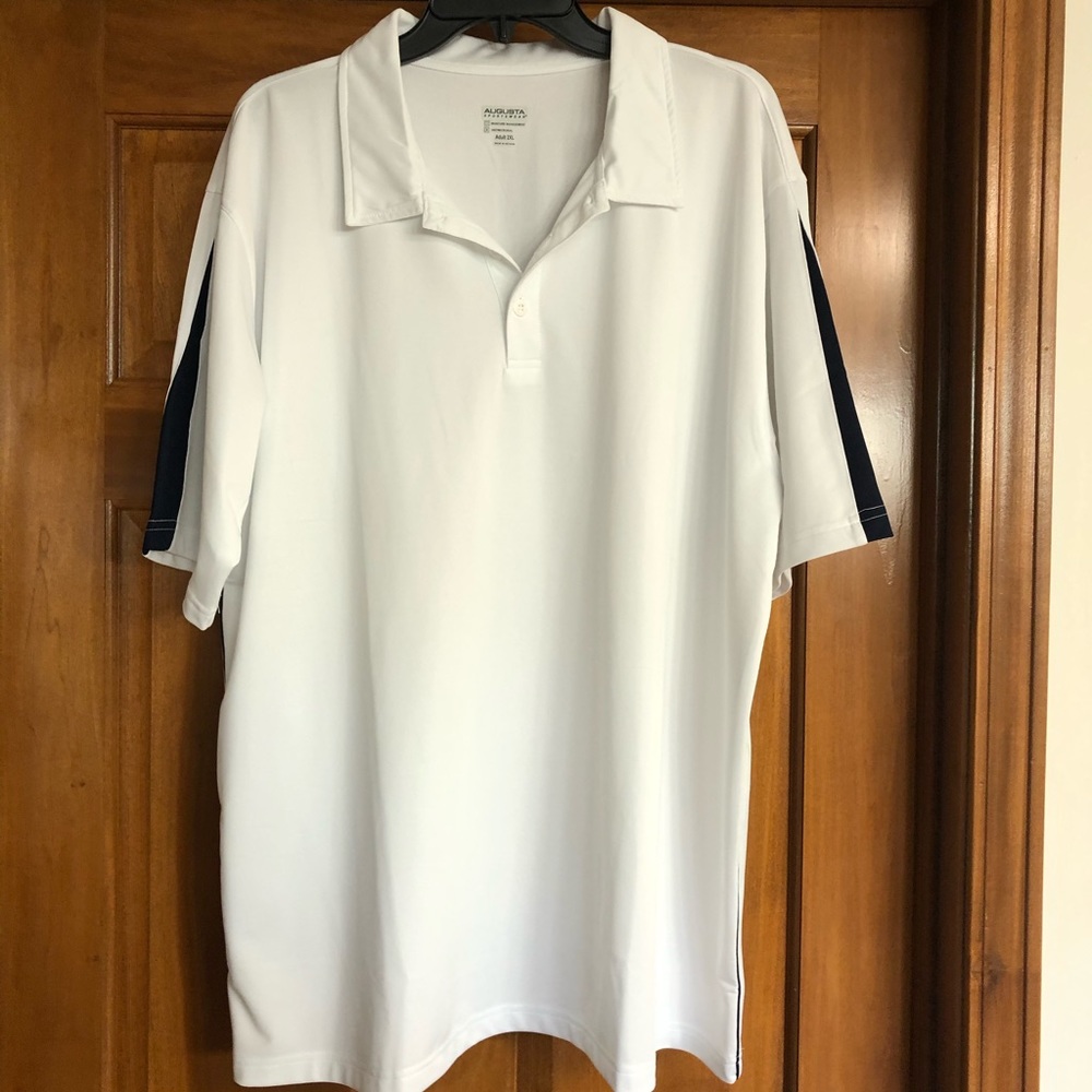 Brand New White and Navy Augusta Polo - Picture 4 of 4